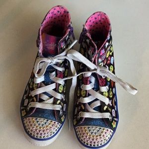 Girls Sketchers Twinkle Toes Emoji shoes